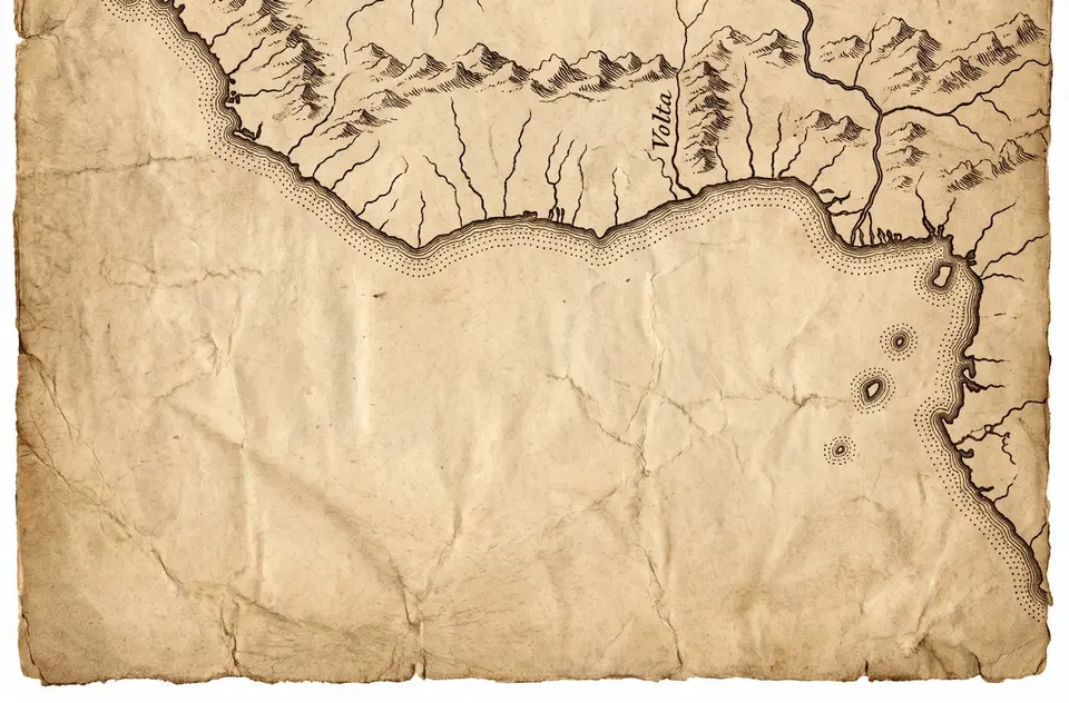 Historische Karte, Ghana